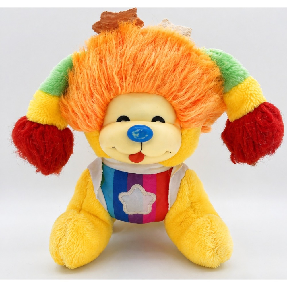 Vintage 1983 Hallmark Rainbow Brite Puppy Bright Plush Dog 12" Mattel Plush READ